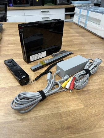 Nintendo - Wii Family Edition (Black) Console w/4.3U CFW & 8GB SD Card