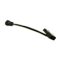 4-Pin Molex to 3-Pin ATX Fan Passthru Connector (Black)